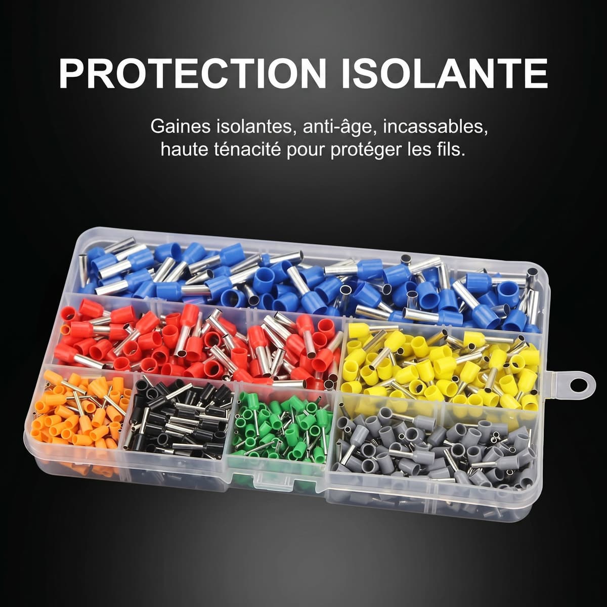 Kit Professionnel de Sertissage avec 450 Embouts de Câblage et Pince 2
