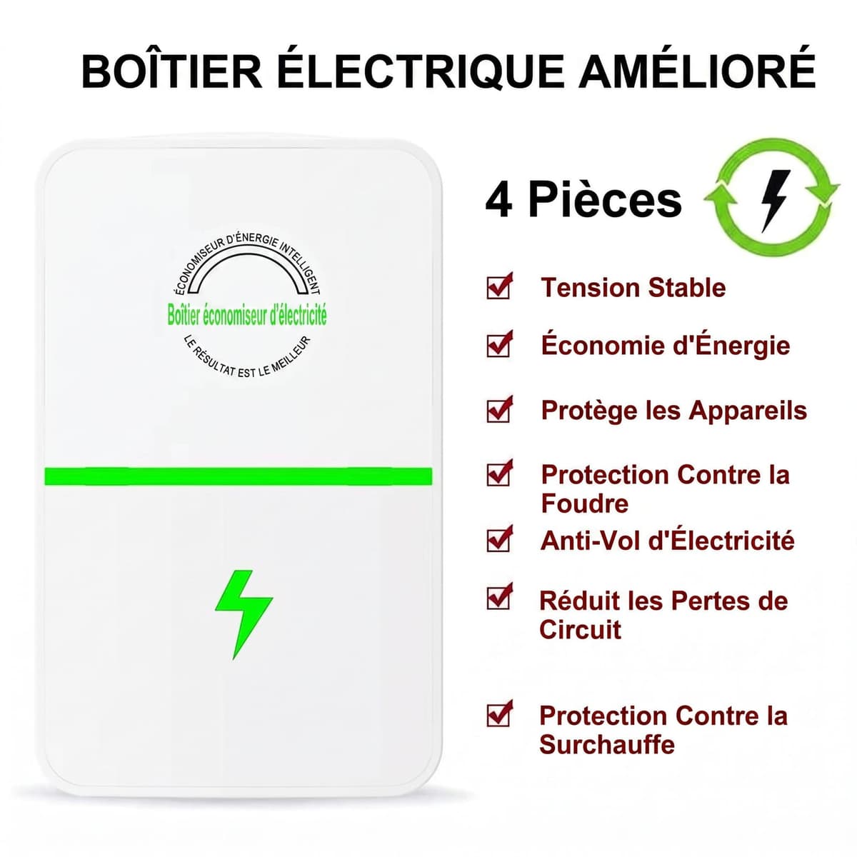 Boîtier Économiseur d'Énergie Intelligent